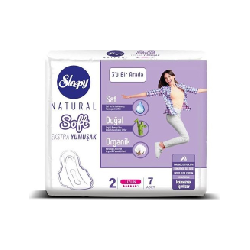 Sleepy Natural Extra Soft Long 3in1 Pads 7 Pcs