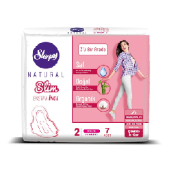 Sleepy Natural Slim Extra Thin 3in1 Long Pads 7 Pcs