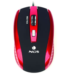 Souris Optique USB NGS TICK / Rouge & Noir