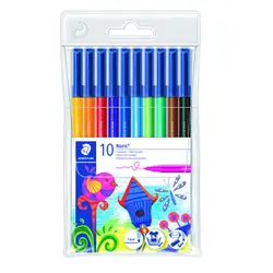 Staedtler Noris 326 stylo-feutre Noir, Bleu, Marron, Vert, Bleu clair, Orange, Rouge, Violet, Jaune