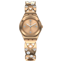Swatch Rose Hug Montre bracelet Femelle Quartz Or rose