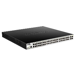 Switch Administrable D-Link 48 ports 10/100/1000BASE-T PoE + 4 ports Gigabit SFP (DGS-1210-52MPP)