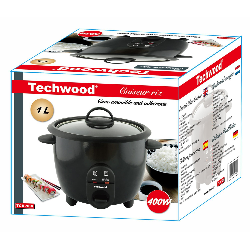 Techwood TCR-106 cuiseur à riz 1 L 400 W Noir