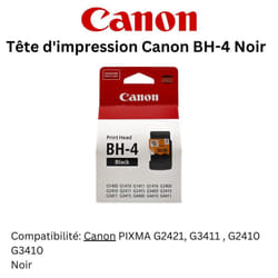 Tête d'impression Canon BH-4 Noir (0691C002AA)