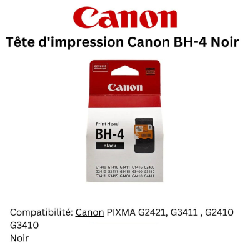 Tête d'impression Canon BH-4 Noir (0691C002AA)