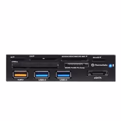Thermaltake ExtremeSpeed 3.0 Plus lecteur de carte mémoire USB 3.2 Gen 1 (3.1 Gen 1) Interne Noir - Vue supplémentaire 2