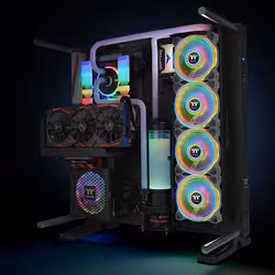Thermaltake Riing Quad 12 RGB Boitier PC Ventilateur 12 cm Blanc - Vue supplémentaire 5