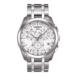 Tissot Couturier Chrono Montre bracelet Mâle Quartz Acier inoxydable