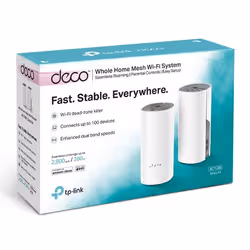 TP-Link DECOE4 système Wi-Fi maillé Bi-bande (2,4 GHz / 5 GHz) Wi-Fi 5 (802.11ac) Blanc 2 Externe - Vue supplémentaire 5