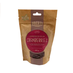 Uberti Cranberries Canneberges Sechees BIO 200g