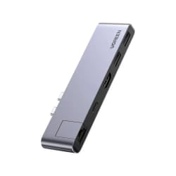 UGREEN Multiport 6-EN-1 TYPE-C |2xUSB 3.0| USB-C|HDMI|RJ45