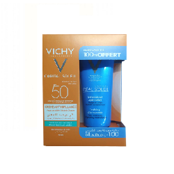 VICHY Crème Toucher Sec SPF50 + Lait Après Soleil Offert