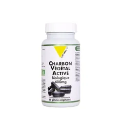 Vital Plus Charbon Végétal 400Mg 60 Gélules