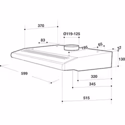 Whirlpool AKR 420 NB hotte Semi-intégrée (semi-encastrée) Noir 190 m³/h E - Vue supplémentaire 2