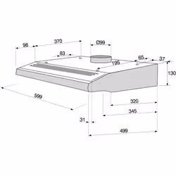 Whirlpool AKR 420 NB hotte Semi-intégrée (semi-encastrée) Noir 190 m³/h E - Vue supplémentaire 3