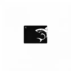 White Shark SHARK M tapis de souris Tapis de souris de jeu Noir, Blanc