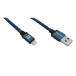 XtremeMac XCL-DNC-23 câble Lightning 1,2 m Bleu