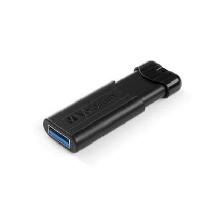 Verbatim PinStripe محرك فلاش USB 128 جيجابايت USB نوع-A 3.2 جين 1 (3.1 جين 1) أسود