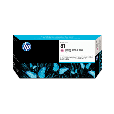 HP 81 tête d'impression encre teintée magenta clair et dispositif de nettoyage de tête d'impression DesignJet