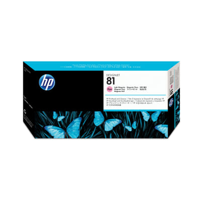 HP 81 رأس طباعة حبر مغنتا فاتح وجهاز تنظيف رأس الطباعة DesignJet