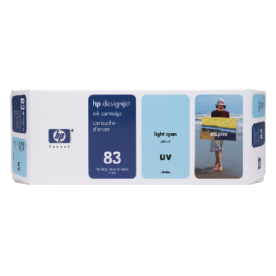 HP 83 680-ml Light Cyan DesignJet UV Ink Cartridge cartouche d'encreOriginal Cyan clair HP 83 680-ml Light Cyan DesignJet UV Ink Cartridge cartouche d'encreOriginal Cyan clair