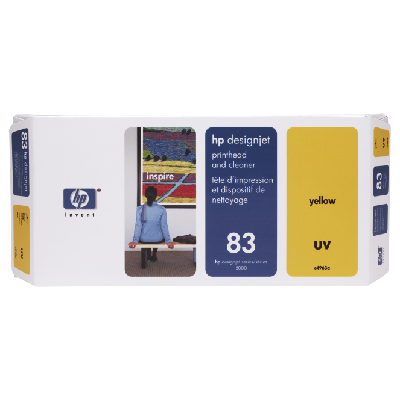 HP 83 tête d'impression UV et dispositif de nettoyage de tête d'impression DesignJet jaune