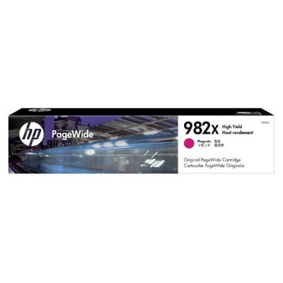 HP Cartouche d’encre magenta PageWide 982X grande capacité authentique HP Cartouche d’encre magenta PageWide 982X grande capacité authentique