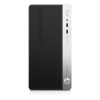 HP ProDesk 400 G4 i3-7100 Micro Tower Intel® Core™ i3 4 Go 500 Go HDD DOS gratuit PC Noir, Argent