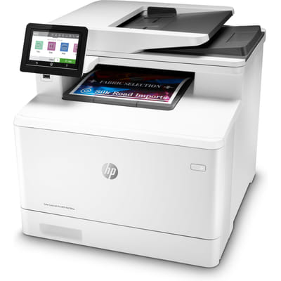 HP Color LaserJet Pro طابعة متعددة الوظائف M479fnw، طباعة، نسخ، مسح، فاكس، بريد إلكتروني، مسح إلى بريد إلكتروني/PDF؛ وحدة تغذية مستندات تلقائية سعة 50 ورقة