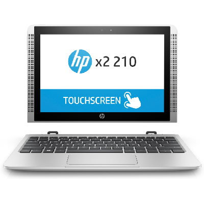 HP x2 210 G2 x5-Z8350 Hybride (2-en-1) 25,6 cm (10.1") Écran tactile Intel Atom® 4 Go DDR3L-SDRAM 128 Go SSD Windows 10 Pro Argent