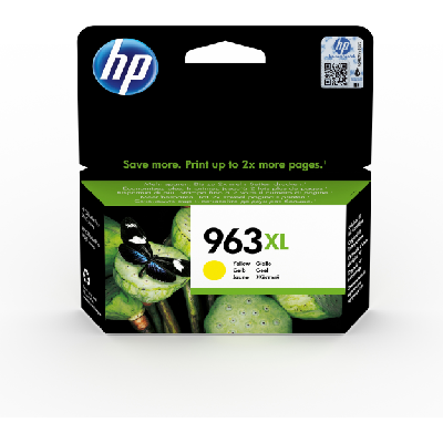 HP 963XL Cartouche d'encre jaune authentique, grande capacité HP 963XL Cartouche d'encre jaune authentique, grande capacité