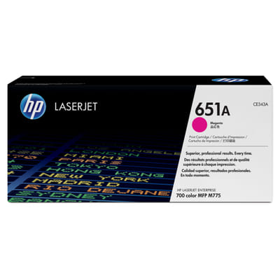 HP 651A Original Magenta Toner Cartridge (CE343A)