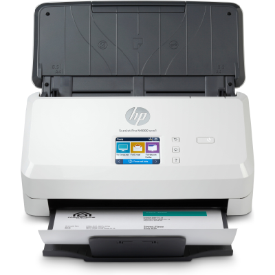 HP Scanjet Pro N4000 snw1 Sheet-feed Scanner Alimentation papier de scanner 600 x 600 DPI A4 Noir, Blanc HP Scanjet Pro N4000 snw1 Sheet-feed Scanner Alimentation papier de scanner 600 x 600 DPI A4 Noir, Blanc