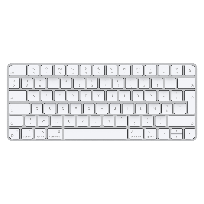 Apple Magic clavier USB + Bluetooth AZERTY Français Aluminium, Blanc