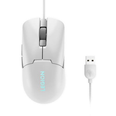 Lenovo MICE_BO Legion M300s Mouse-White souris Jouer USB Type-A Optique 8000 DPI