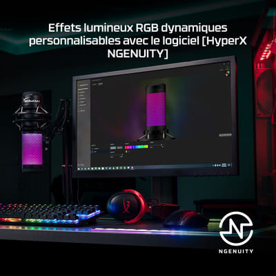 HyperX QuadCast S أبيض