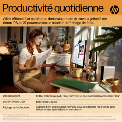 HP شاشة FHD V27i G5