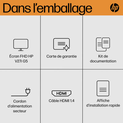 HP شاشة FHD V27i G5