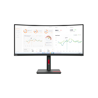Lenovo ThinkVision T34w-30 LED display 86,4 cm (34") 3440 x 1440 pixels Wide Quad HD Noir