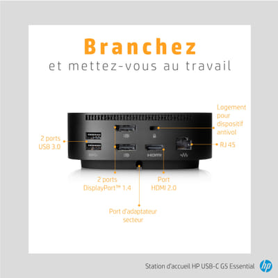 HP Station d’accueil USB-C G5 Essential