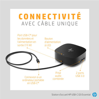 HP Station d’accueil USB-C G5 Essential