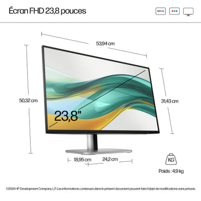 HP Series 5 Pro Écran FHD 23,8 pouces - 524pf