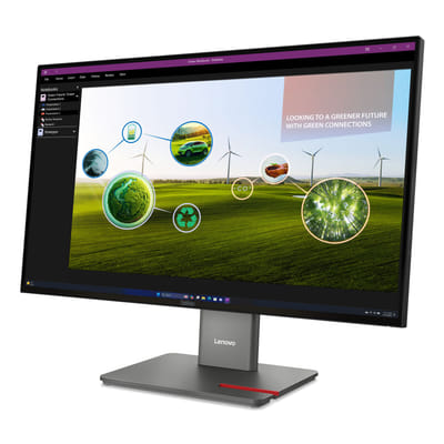 Lenovo ThinkVision P27Q-40 شاشة مسطحة للكمبيوتر 68.6 سم (27") 2560 x 1440 بكسل كواد HD LED أسود