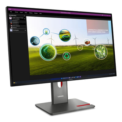 Lenovo ThinkVision P27Q-40 شاشة مسطحة للكمبيوتر 68.6 سم (27") 2560 x 1440 بكسل كواد HD LED أسود
