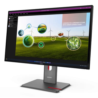 Lenovo ThinkVision P27Q-40 شاشة مسطحة للكمبيوتر 68.6 سم (27") 2560 x 1440 بكسل كواد HD LED أسود