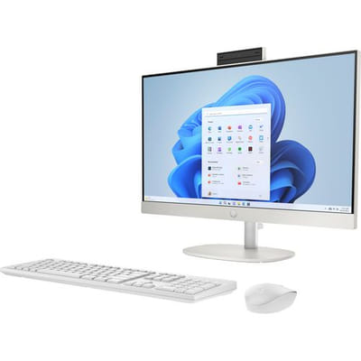 HP 24 كل في واحد كمبيوتر مكتبي AI -cr2013nk كمبيوتر Intel Core Ultra 7 255U 60.5 سم (23.8") 1920 x 1080 بكسل كمبيوتر كل في واحد 16 جيجابايت DDR5-SDRAM 512 جيجابايت SSD ويندوز 11 هوم واي فاي 6 (802.11ax) كمبيوتر AI أبيض