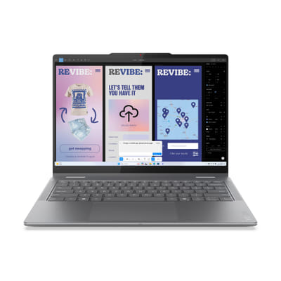 Lenovo Yoga 7 2-in-1 14ILL10 Copilot+ PC Intel Core Ultra 7 258V Hybride (2-en-1) 35,6 cm (14") Écran tactile 2.8K 32 Go LPDDR5x-SDRAM 1 To SSD Wi-Fi 7 (802.11be) Windows 11 Home Français Gris