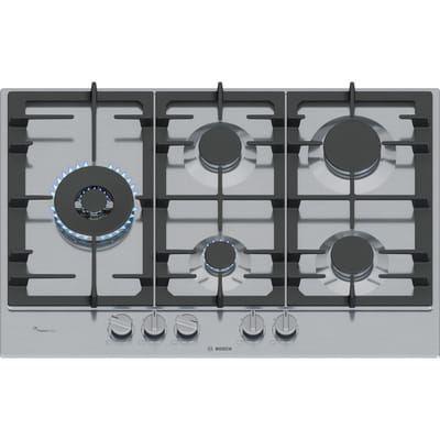 Bosch Serie 6 PCS7A5I90 Built-in Hob Stainless Steel 75 cm Gas 5 Zone(s)