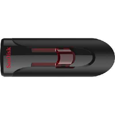 SanDisk UFM 32GB USB CRUZER GLIDE 3.0 lecteur USB flash 32 Go USB Type-A 3.2 Gen 1 (3.1 Gen 1) Noir, Rouge