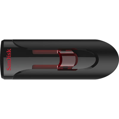 SanDisk UFM 32GB USB CRUZER GLIDE 3.0 USB flash drive 32 Go USB Type-A 3.2 Gen 1 (3.1 Gen 1) Black, Red